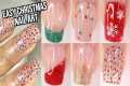 EASY CHRISTMAS NAIL ART, trying an