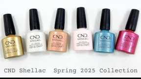 Swatching CND Shellac Spring 2025 Quiet Luxury Collection