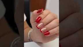 Christmas red manicure