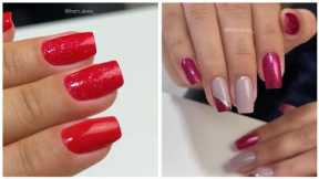 ASMR Nude-red manicure fram.alves_