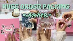HUGE ORDER PACKING ASMR 🌥️☄️|| small business || nails art || nails ASMR