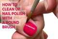 How to clean up nail polish with a