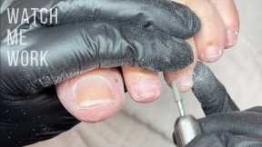 Professional pedicure at my salon (gentle foot care)