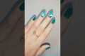✨Water marble nail art with Blue